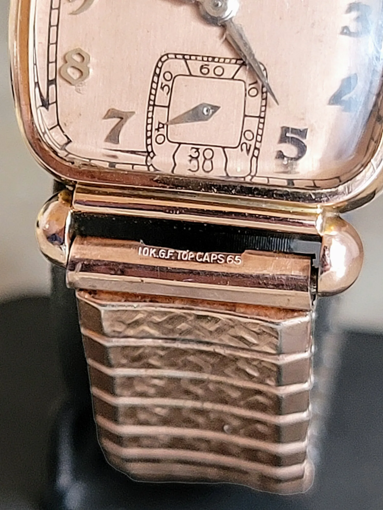 Coral Martin 1941 Hamilton Watch Rose Gold Filled Case & Bracelet - In Box!