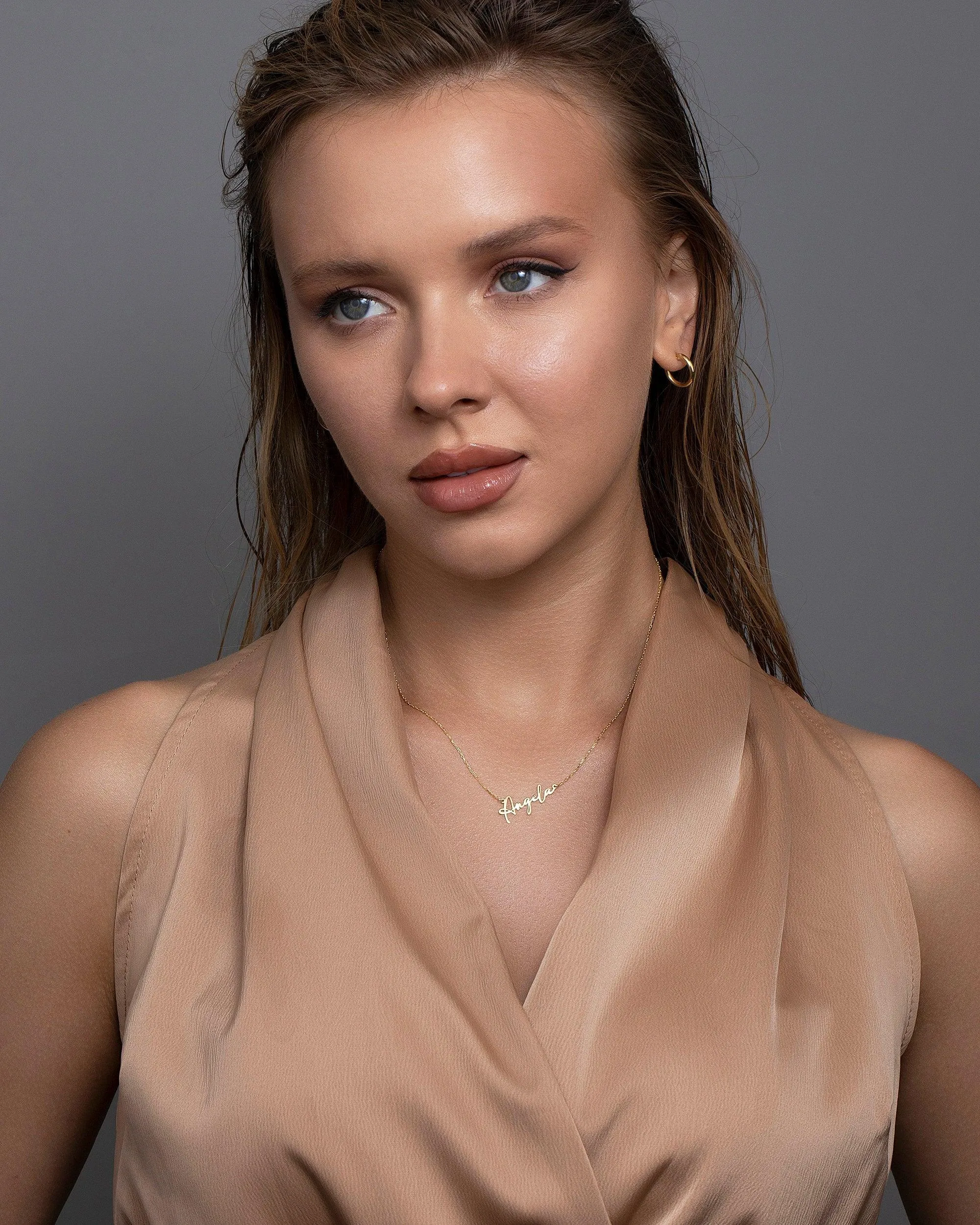 Custom Name Necklace - 18K Gold Vermeil