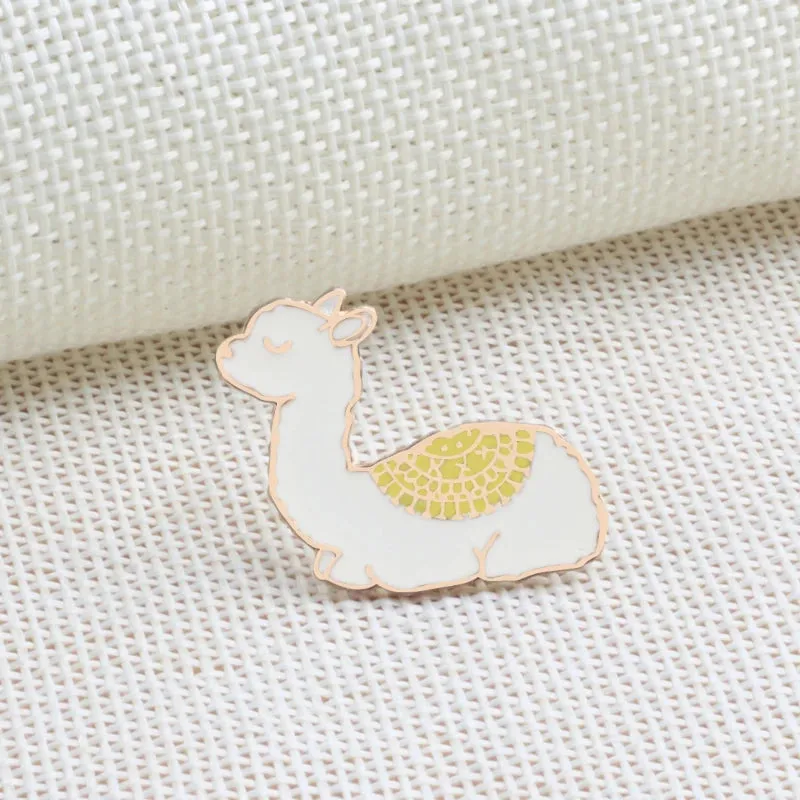 Cute Kawaii Llama & Alpaca Enamel Pins 🦙✨ Adorable Brooches for Girls, Kids & Animal Lovers - Trendy Cartoon Jewelry Accessories!