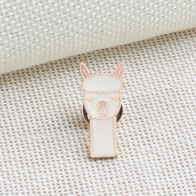 Cute Kawaii Llama & Alpaca Enamel Pins 🦙✨ Adorable Brooches for Girls, Kids & Animal Lovers - Trendy Cartoon Jewelry Accessories!
