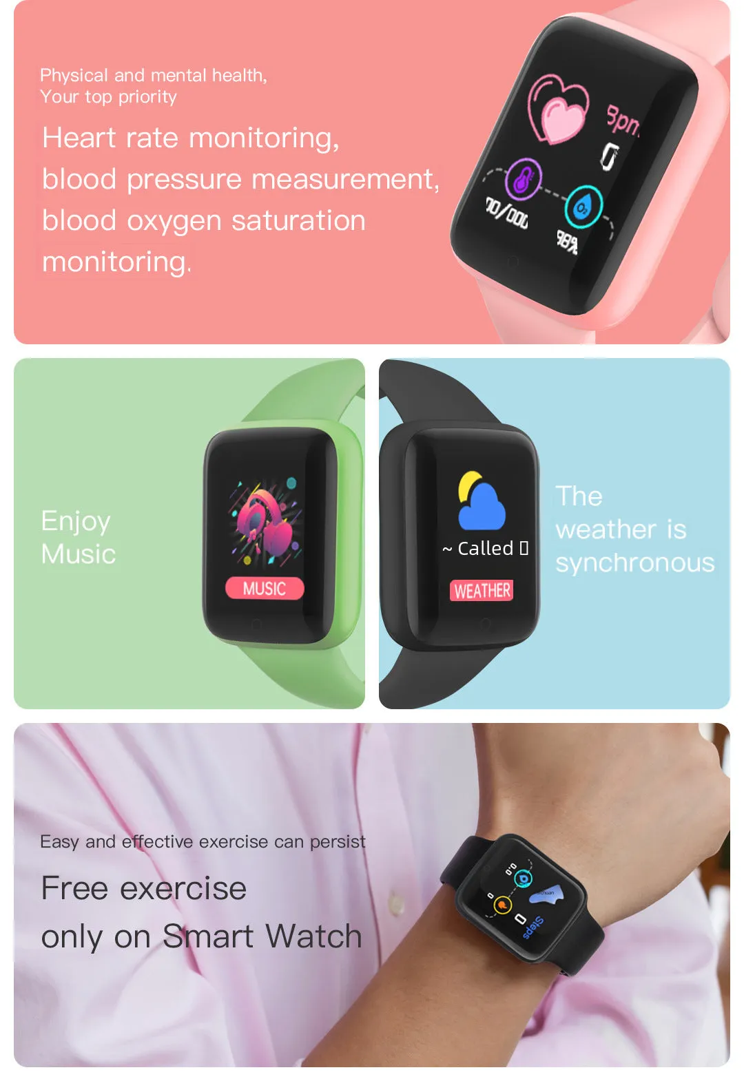 D20 Bluetooth Smart Watch