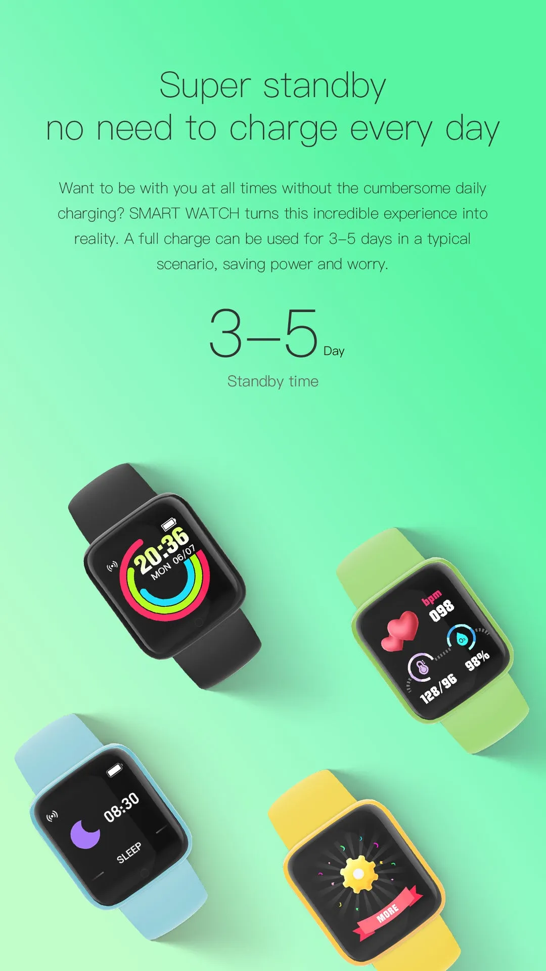 D20 Bluetooth Smart Watch