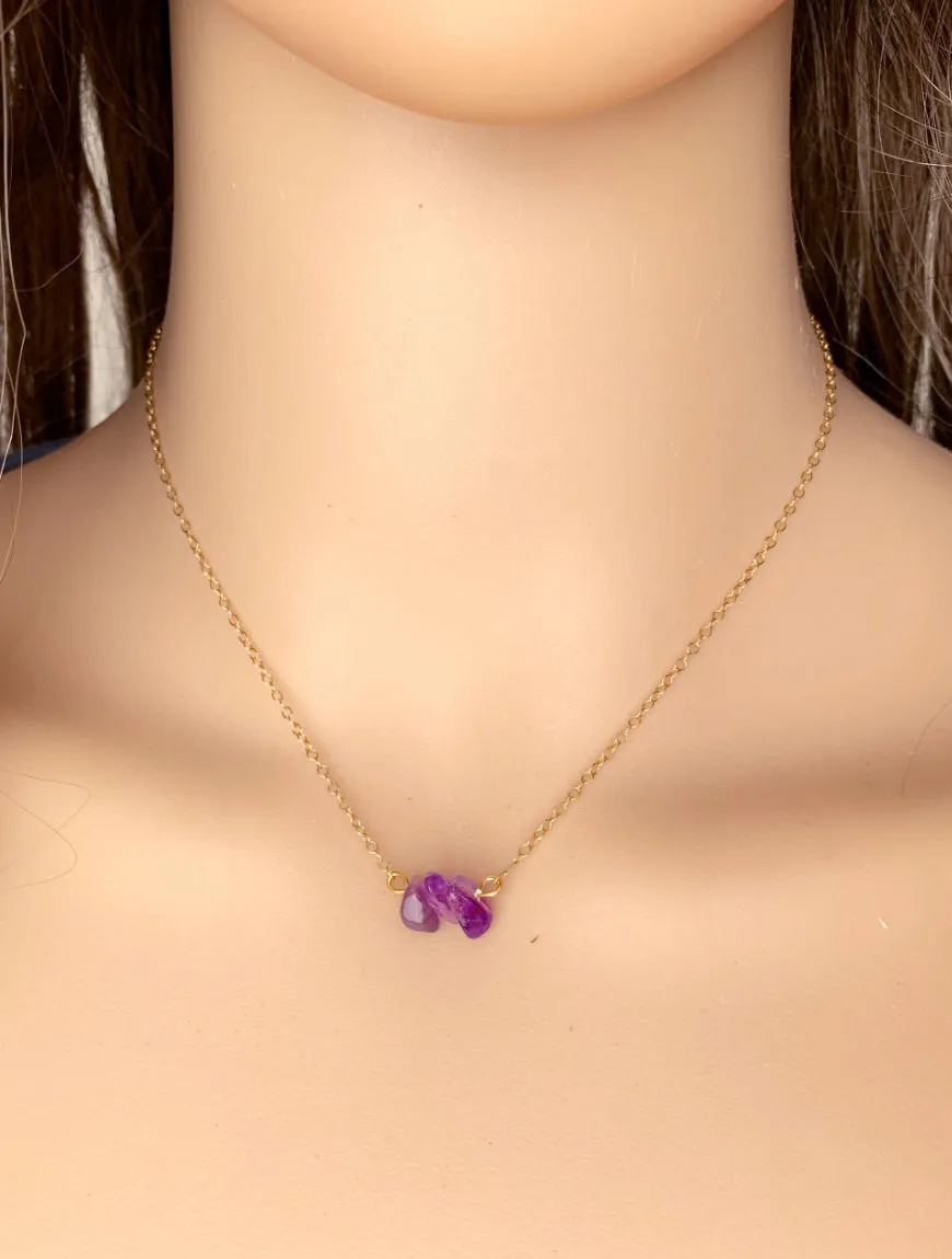 Dainty Amethyst Necklace