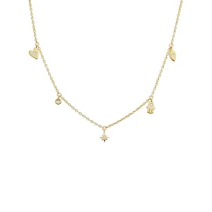 Dainty Dangling Charms Necklace