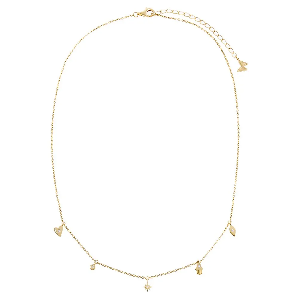Dainty Dangling Charms Necklace
