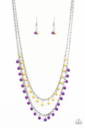 Dainty Distraction Purple Paparazzi Necklace