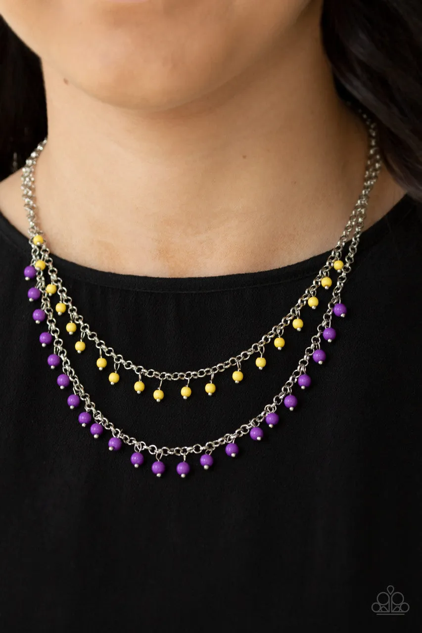 Dainty Distraction Purple Paparazzi Necklace