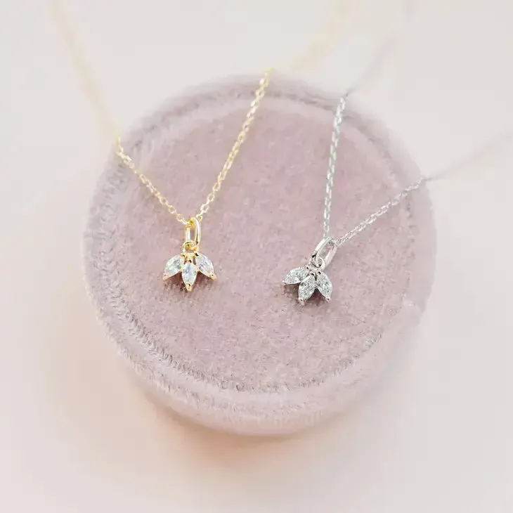 Dainty Leaf Drop Necklaces
