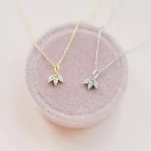 Dainty Leaf Drop Necklaces