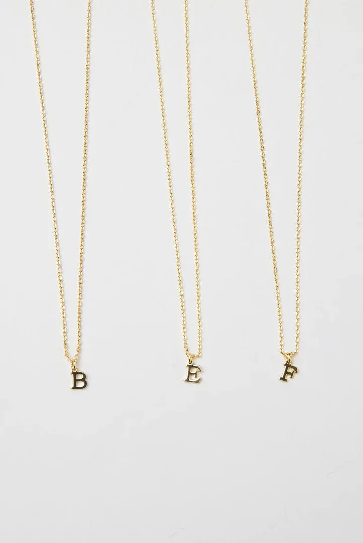 Dainty Love Initial Necklace