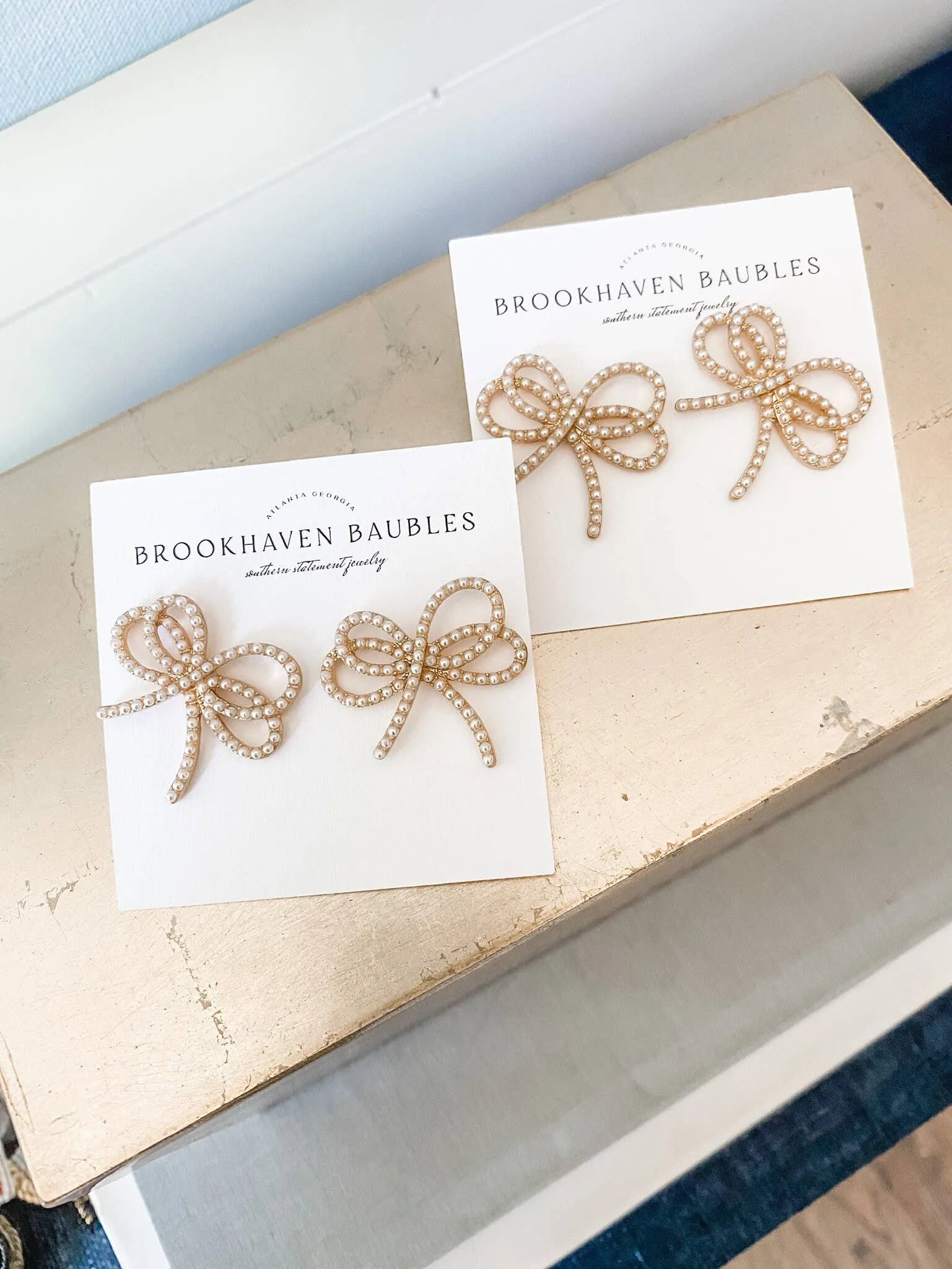 Dainty Pearl Bow Earrings - Southern Statement Jewelry