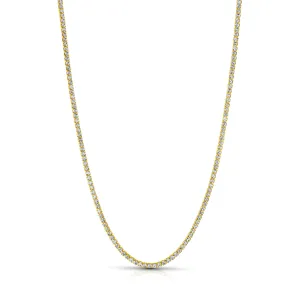 DAINTY TENNIS NECKLACE, GOLD