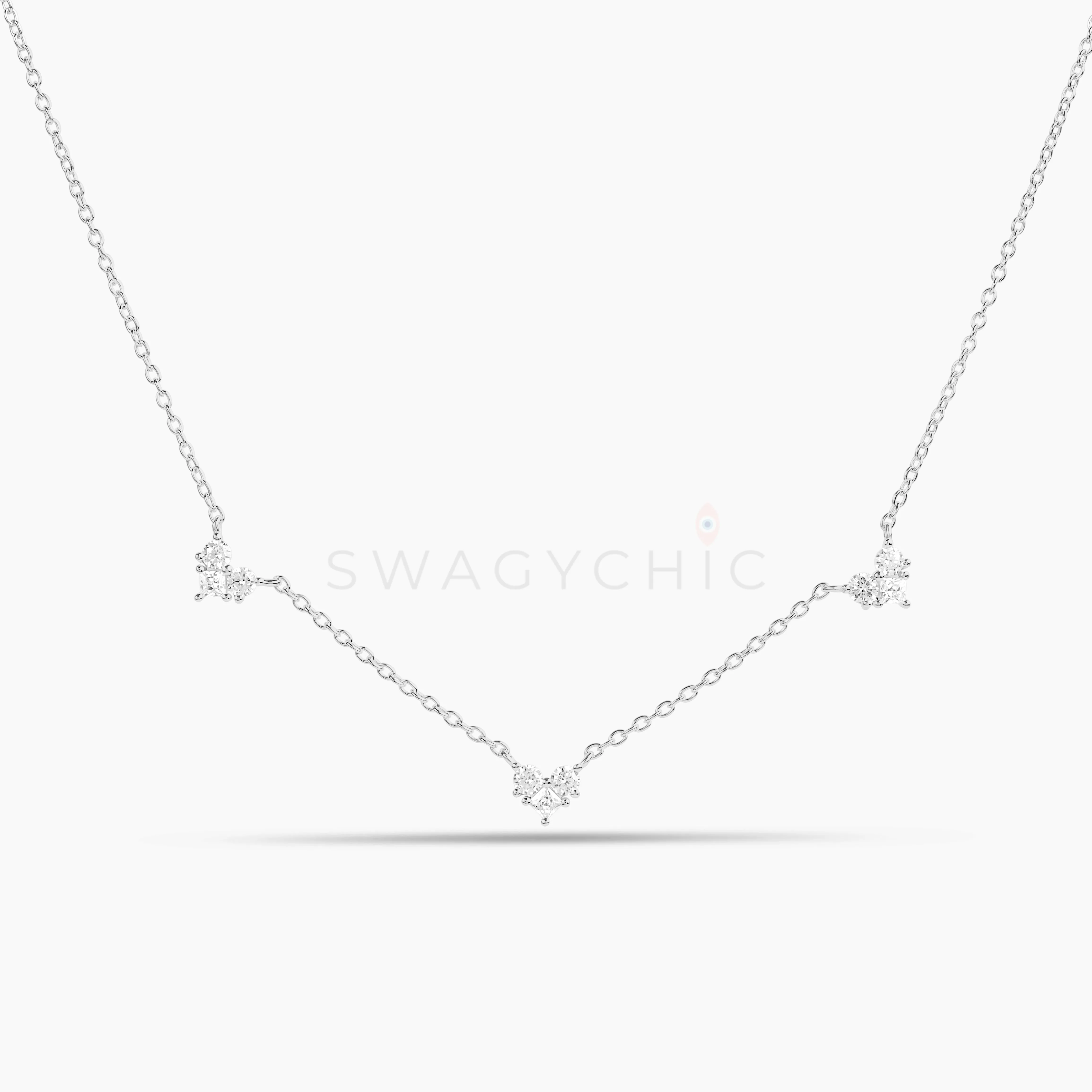 Dainty Triple Heart Necklace