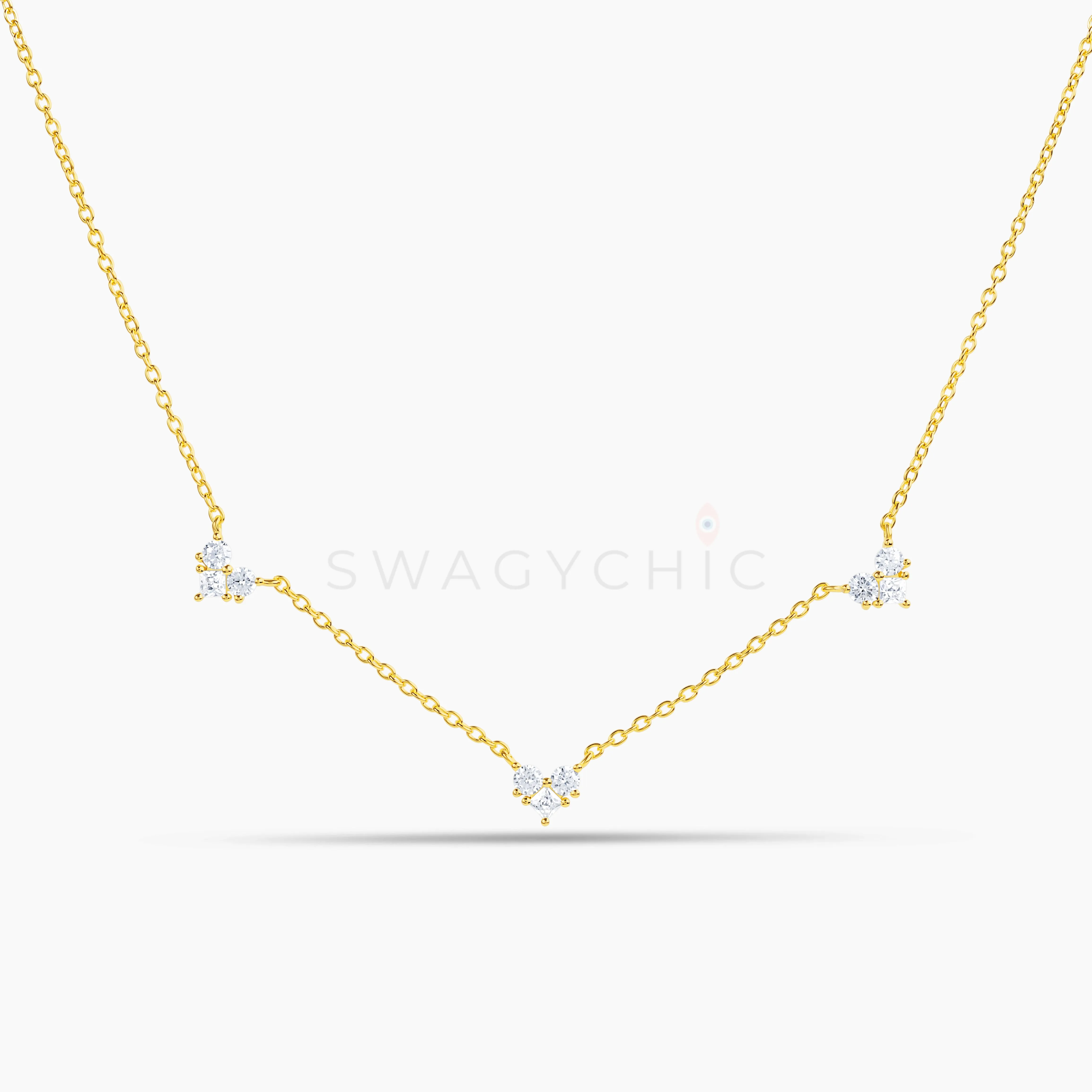 Dainty Triple Heart Necklace