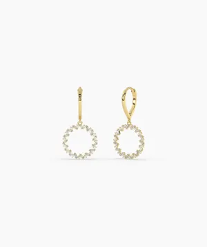 Dazzling Diamond Circlet Hoop Earrings