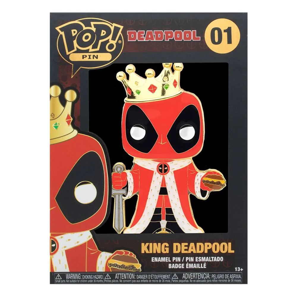 Deadpool POP! Enamel Pin King Deadpool 10 cm #01