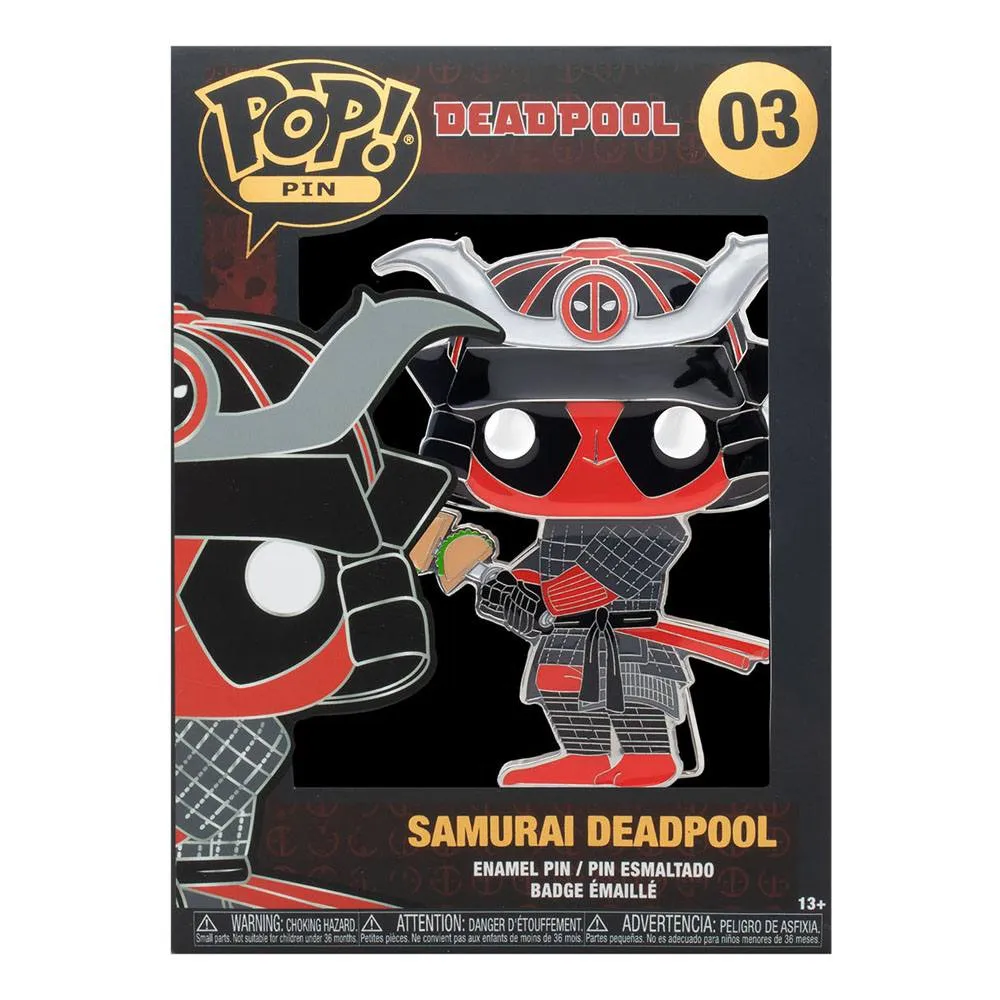 Deadpool POP! Enamel Pin Samurai Deadpool 10 cm #03