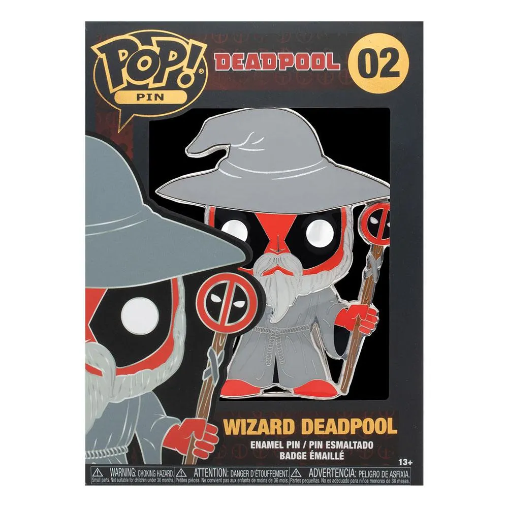 Deadpool POP! Enamel Pin Wizard Deadpool 10 cm 02