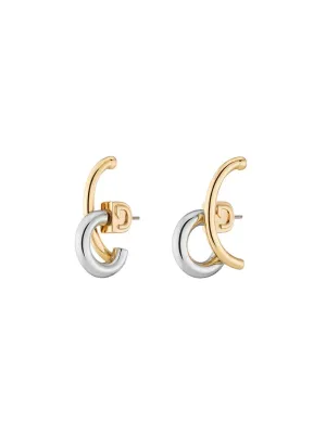 Demarson Marisa Mini Earrings in Two-Tone