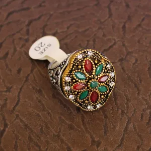 Designer Victorian Finger Rings Multicolor