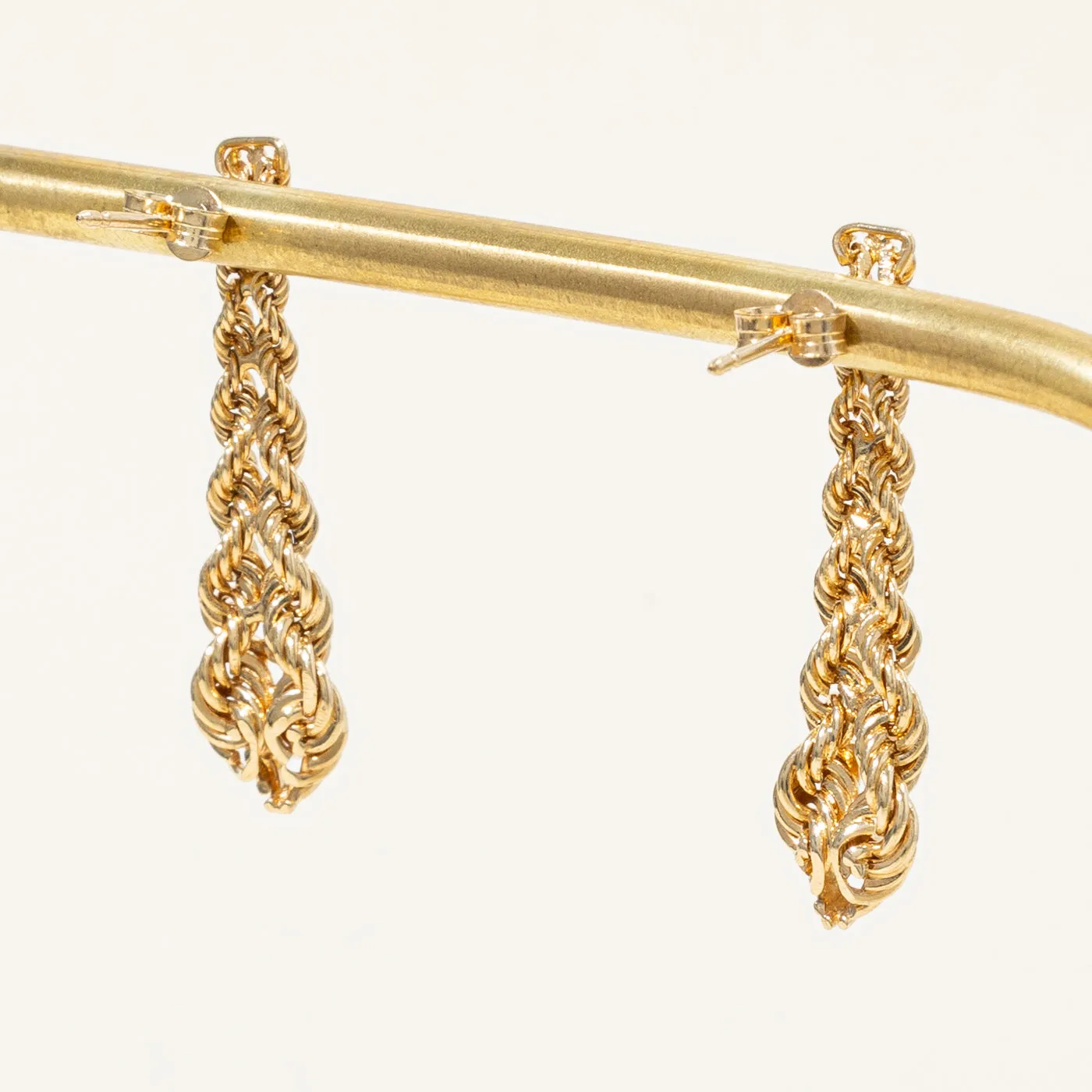 Diamond Braided Drop Earrings | 0.10ctw |
