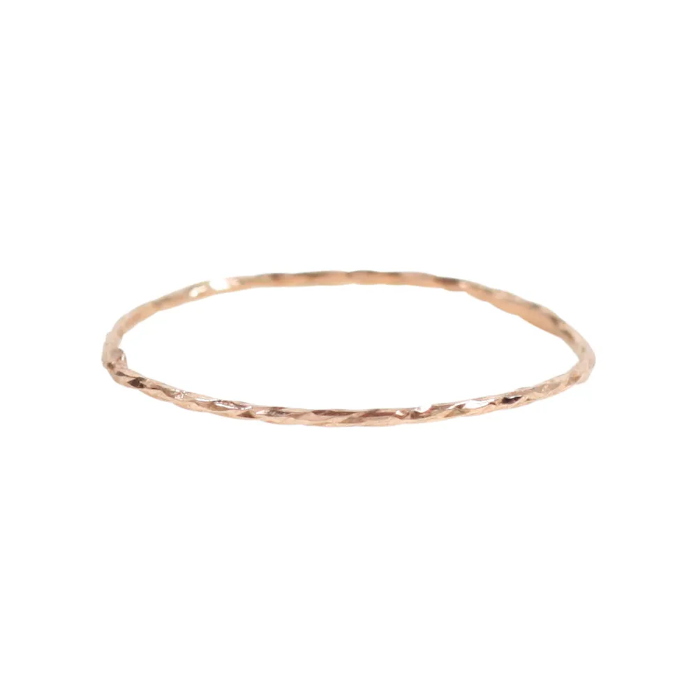Diamond Cut Knuckle Ring