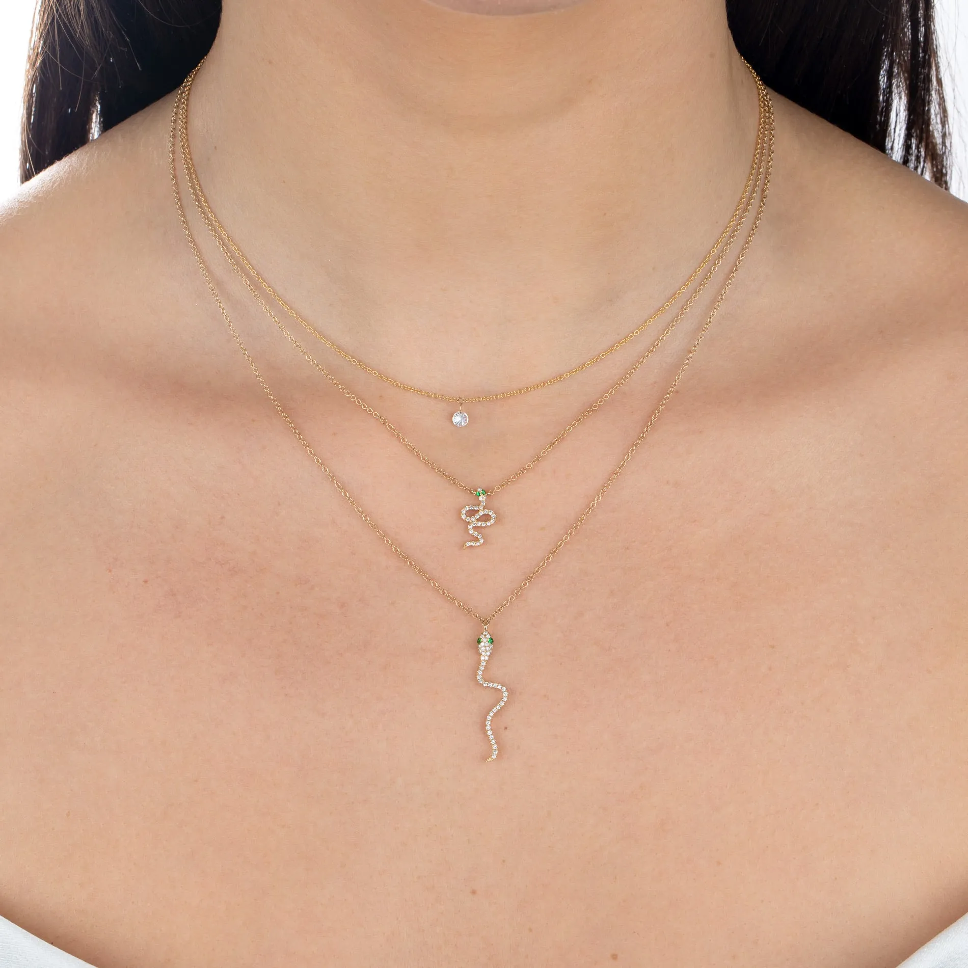 Diamond Dainty Necklace 14K
