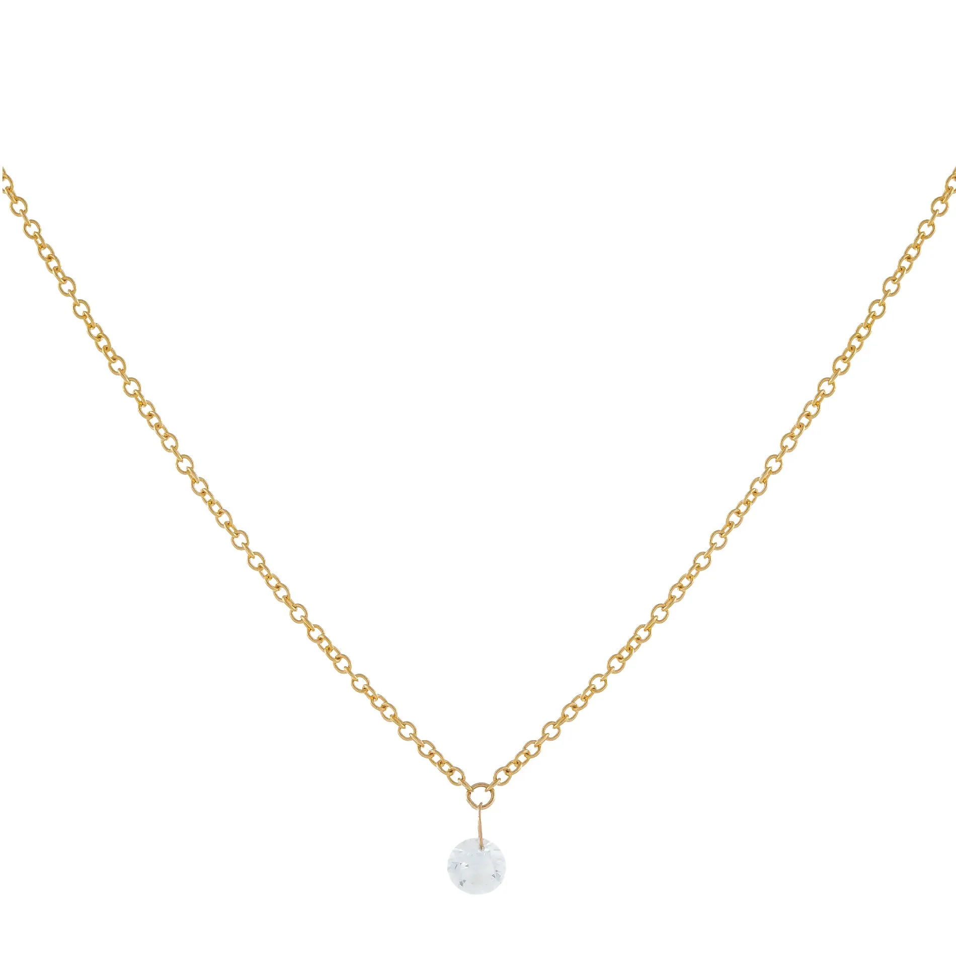 Diamond Dainty Necklace 14K