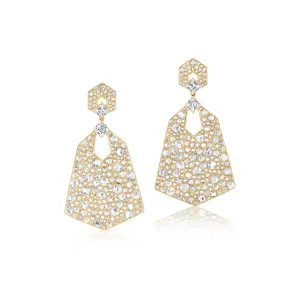 Diamond Heritage Hexagon Earrings