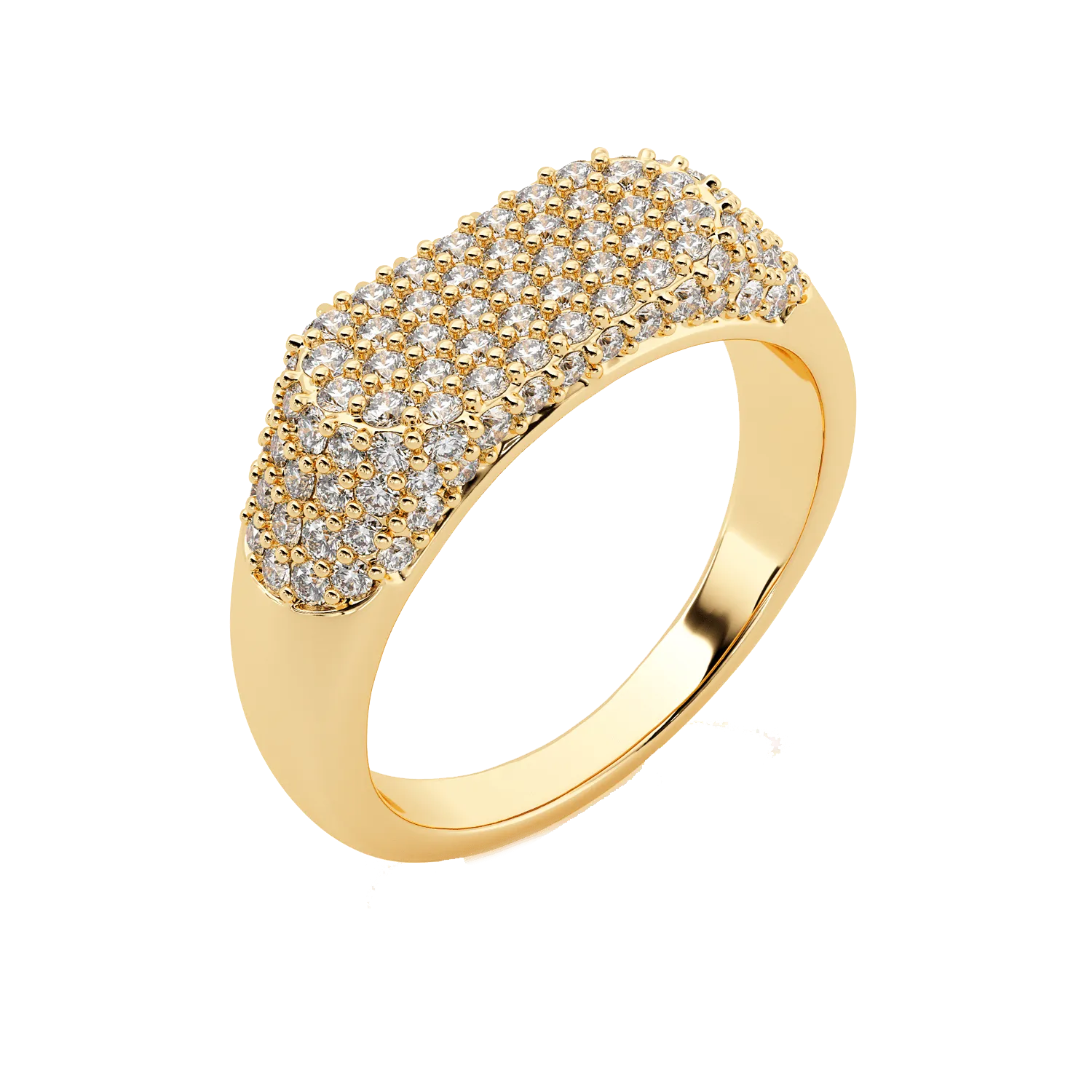 Diamond Pave Signet Ring