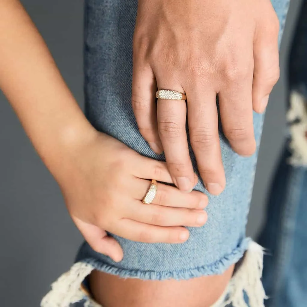 Diamond Pave Signet Ring