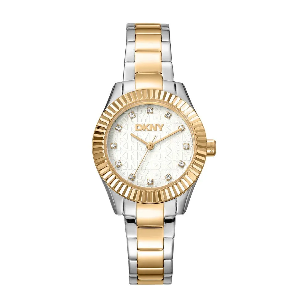 DKNY Chambers Glitz Two-Toned Womens Watch