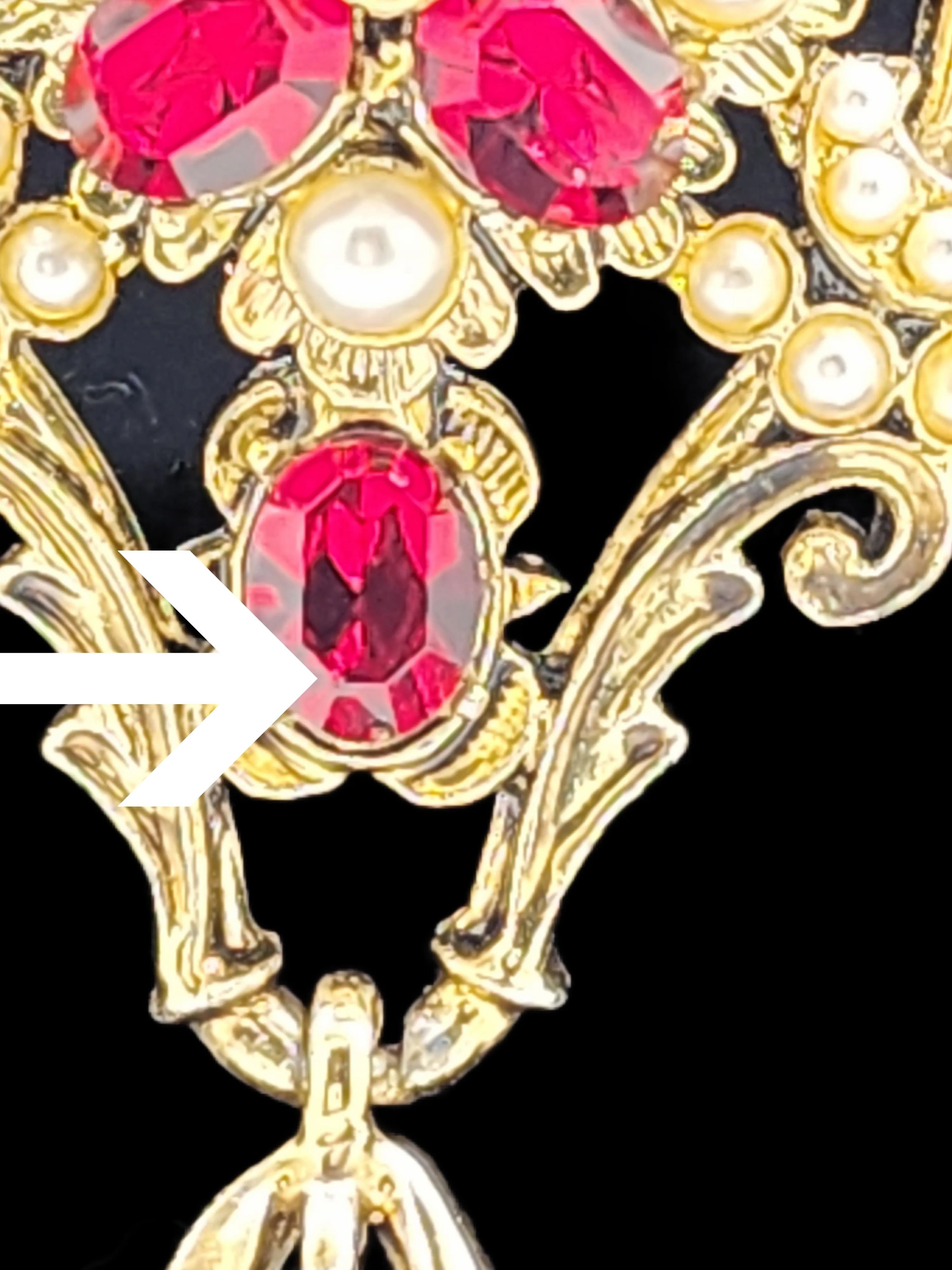Dodds Vintage Articulated Rhinestone Brooch