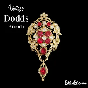 Dodds Vintage Articulated Rhinestone Brooch