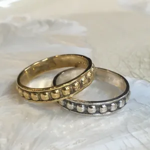 Dotted Brass Ring - The Couple.