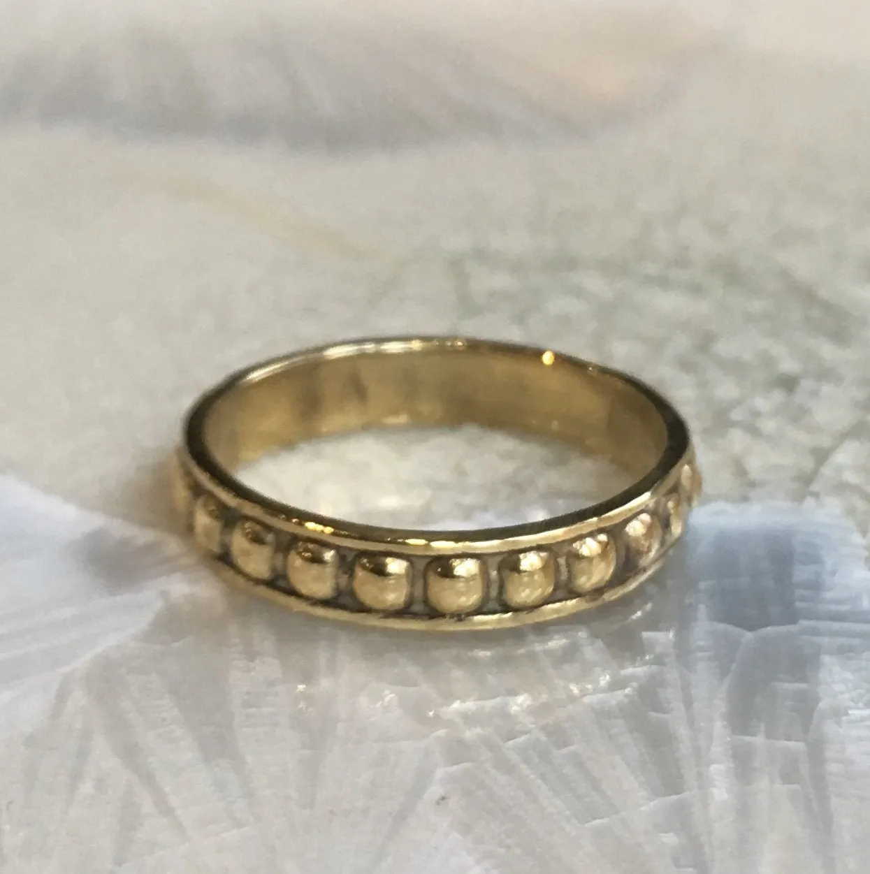 Dotted Brass Ring - The Couple.