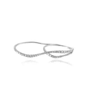 Double Finger Wave Ring