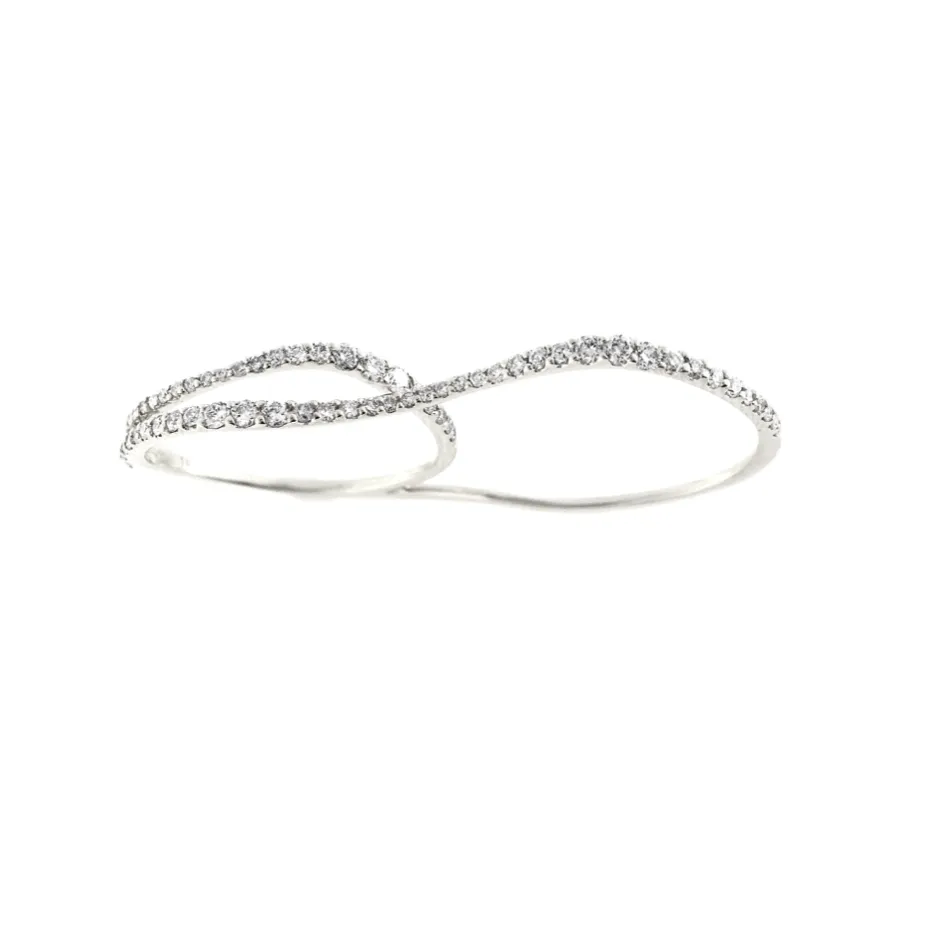 Double Finger Wave Ring