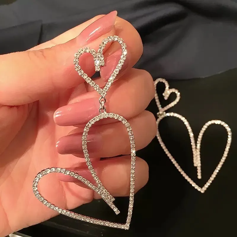 DOUBLE LOVE DROP EARRINGS