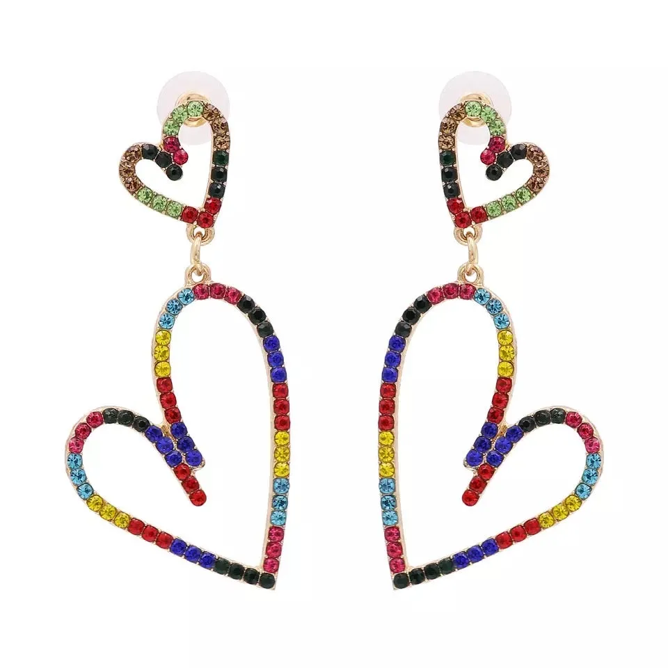 DOUBLE LOVE DROP EARRINGS