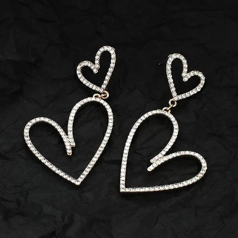 DOUBLE LOVE DROP EARRINGS