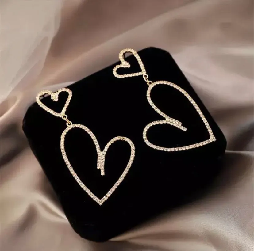 DOUBLE LOVE DROP EARRINGS