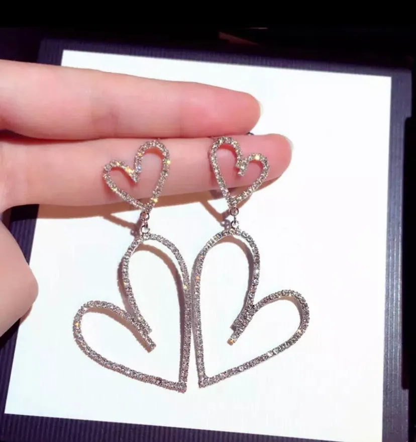 DOUBLE LOVE DROP EARRINGS