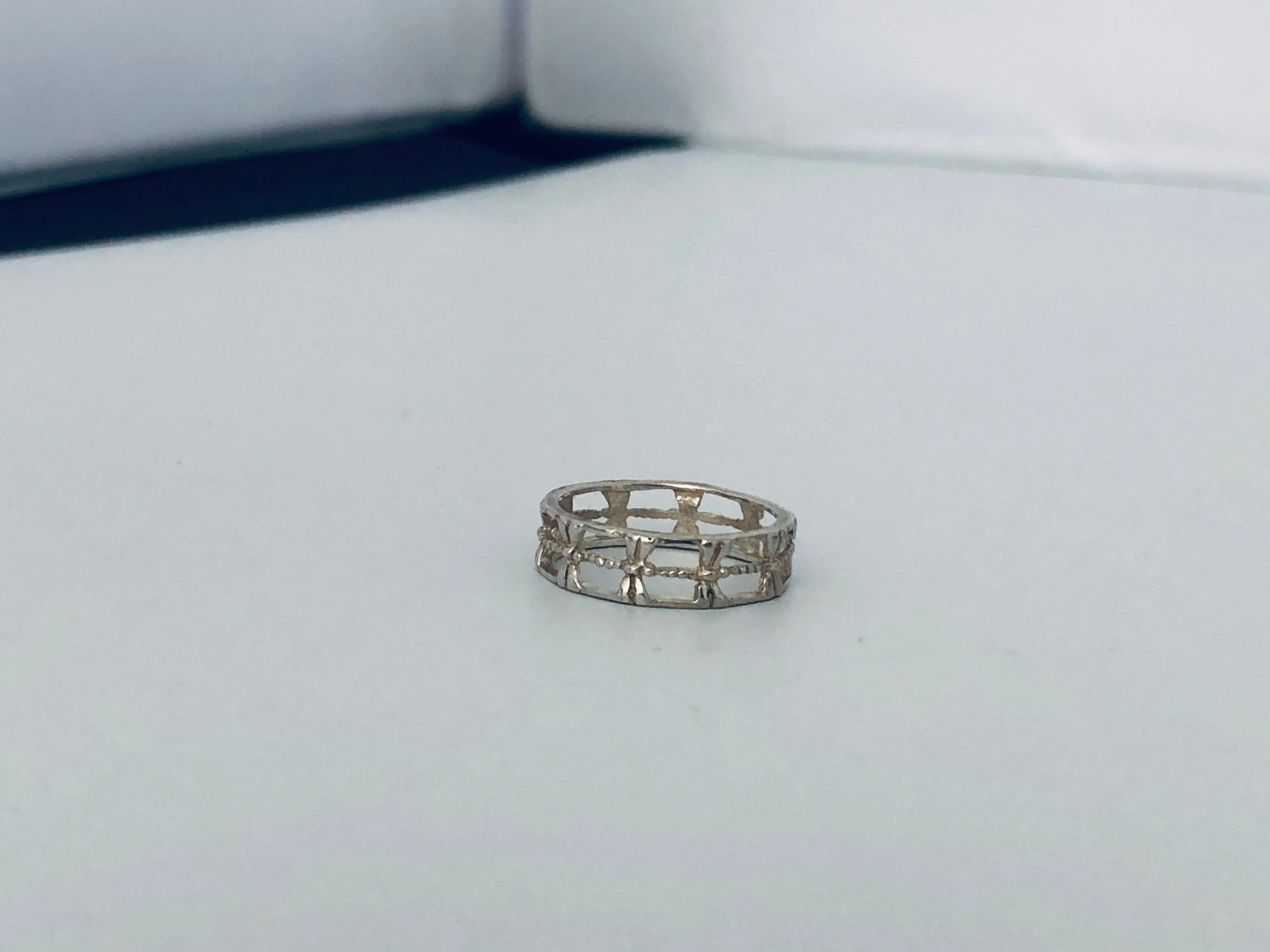 Dragonfly Ring - Sterling Silver Stacking Ring