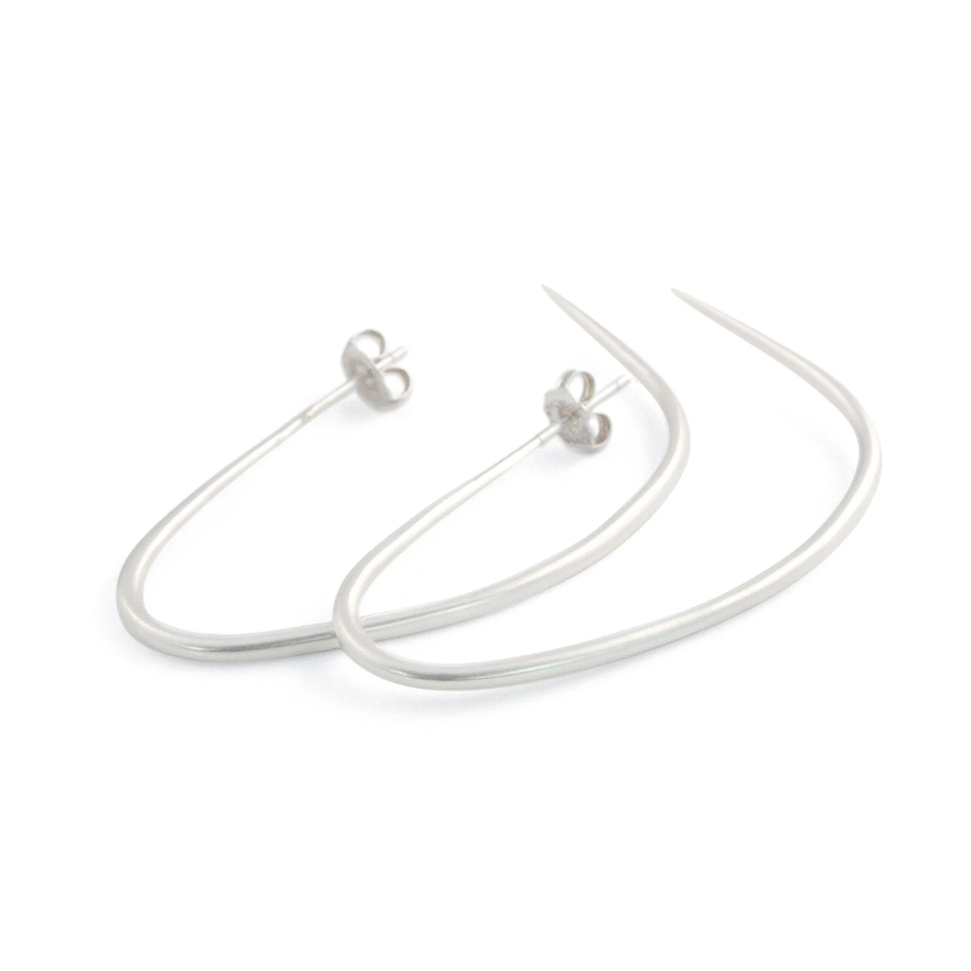 drawn hoop earrings
