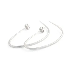 drawn hoop earrings