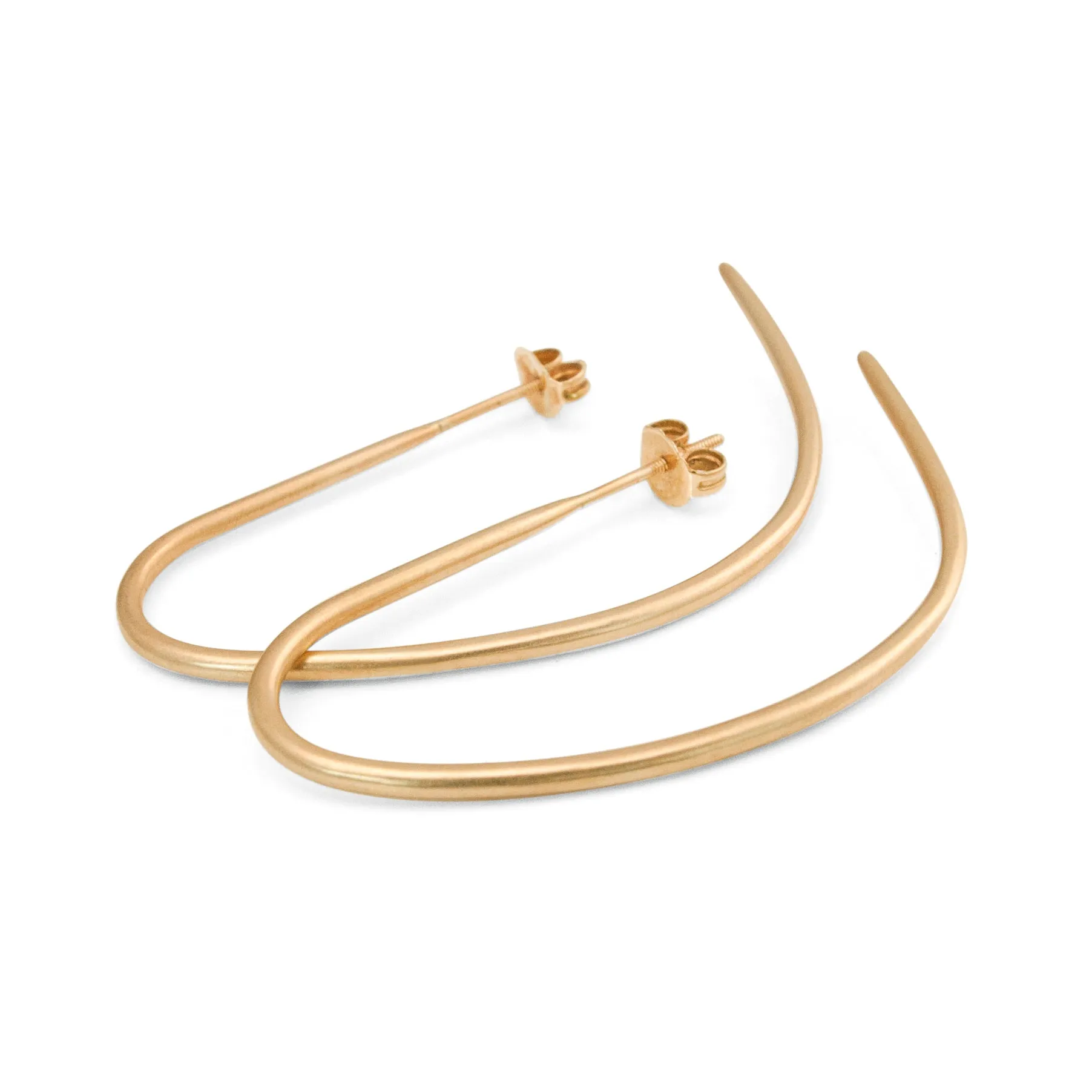 drawn hoop earrings