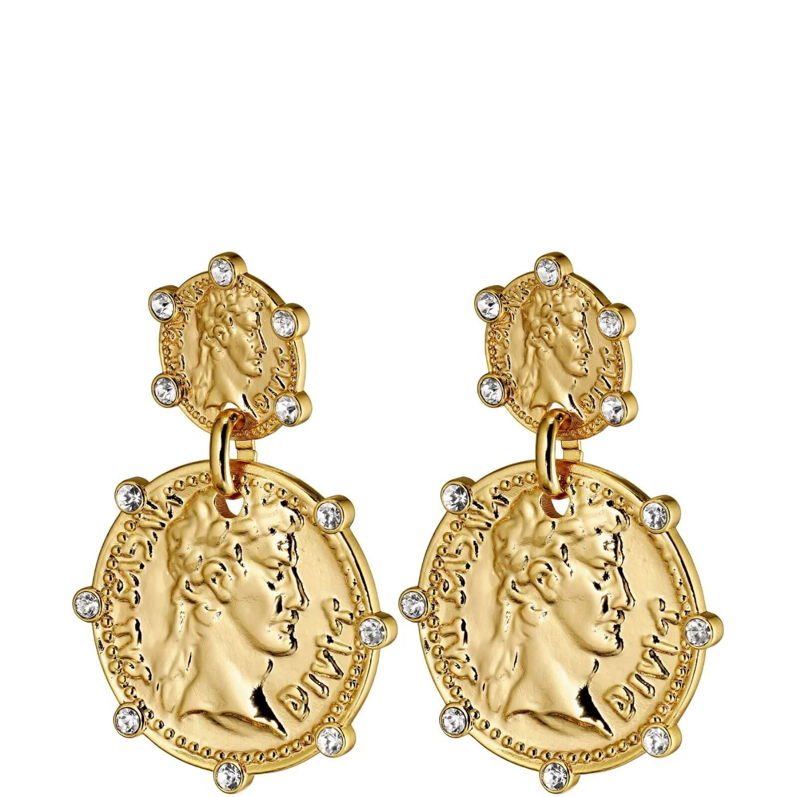 Dyrberg Kern Monza Gold Statement Earrings