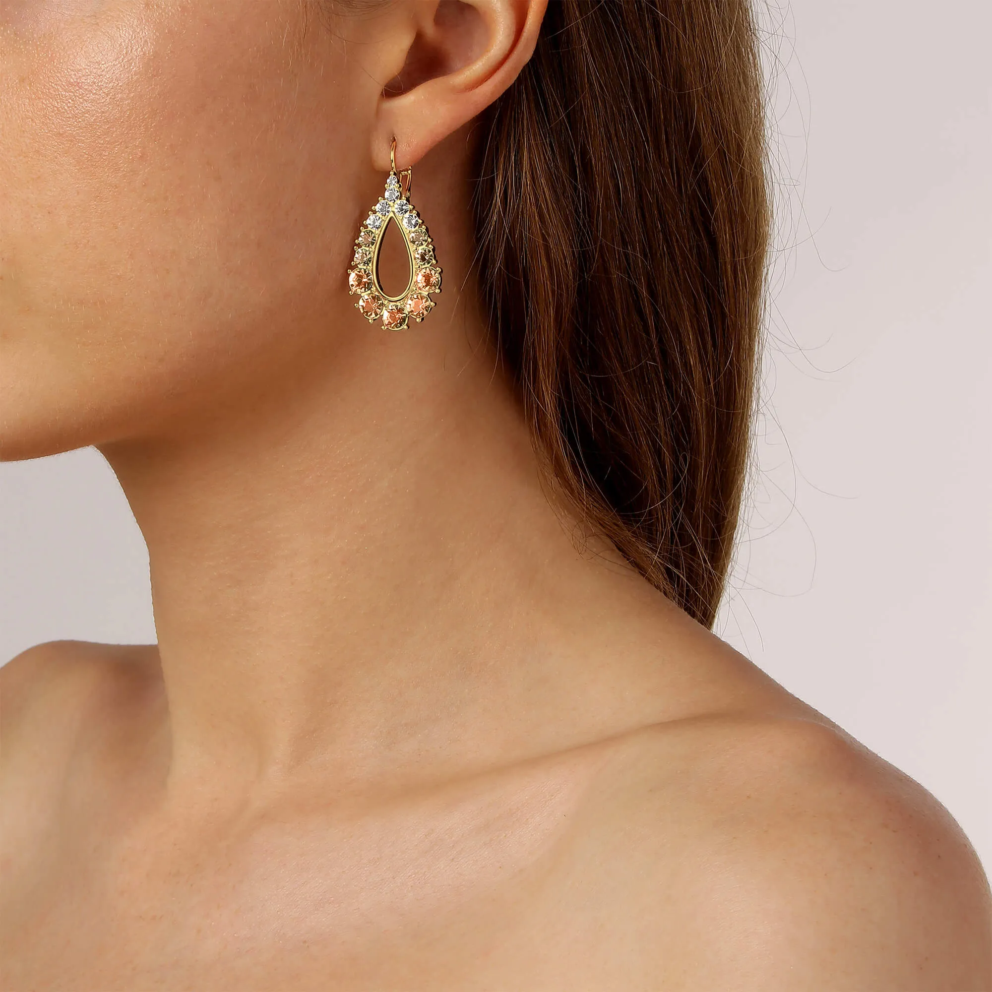 Dyrberg Kern Zanetta Gold Statement Earrings - Golden