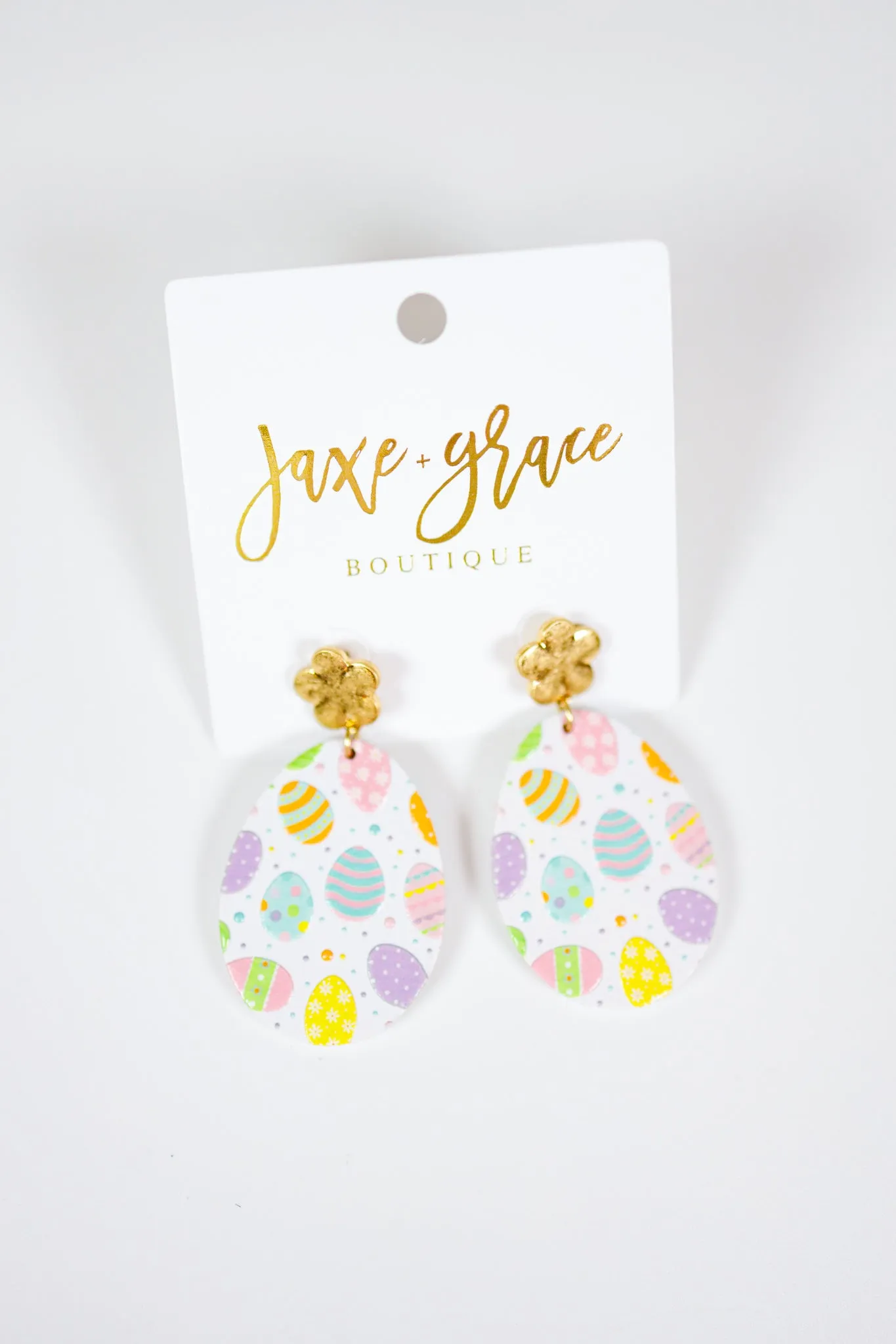 Easter Egg Shape Drop Earrings